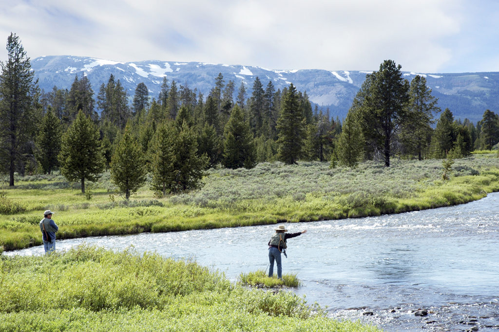 Fly fishing in Wyoming
